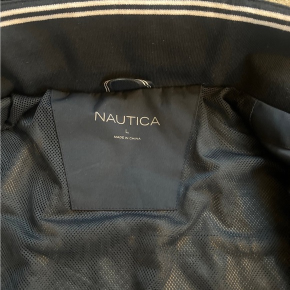 Nautica Dark Blue Hooded Raincoat - Picture 5 of 5